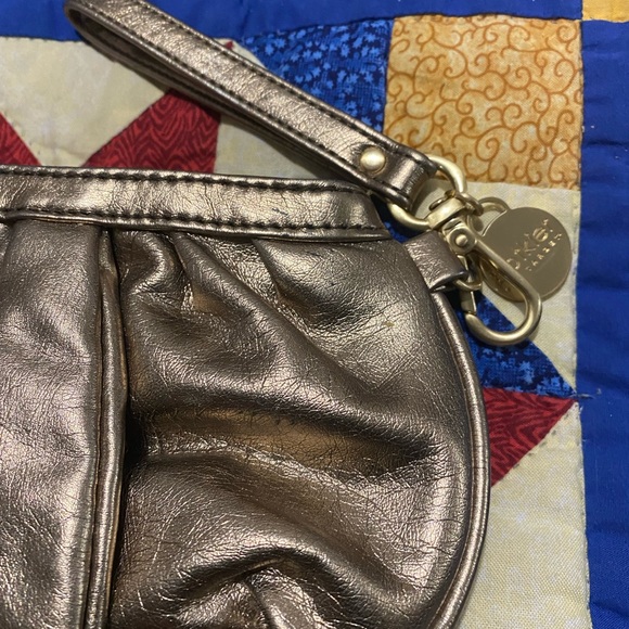 Botkier Bronze-Gold Leather Clutch Wristlet - Picture 2 of 16